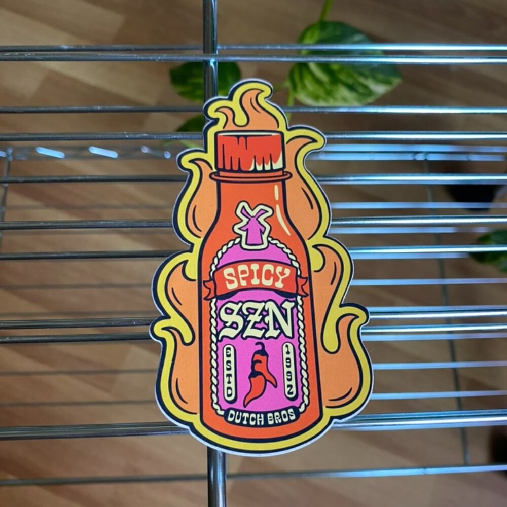 Dutch Bros “Spicy SZN” Sticker- May 2023